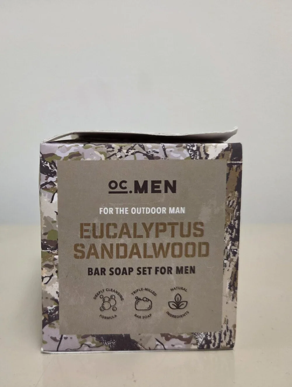 OC Men Eucalyptus Sandalwood Soap | 3-Bar Luxury Set | 5 oz Each